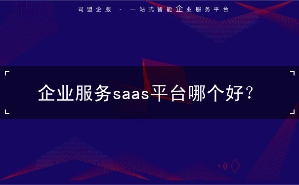 企業(yè)服務(wù)saas平臺