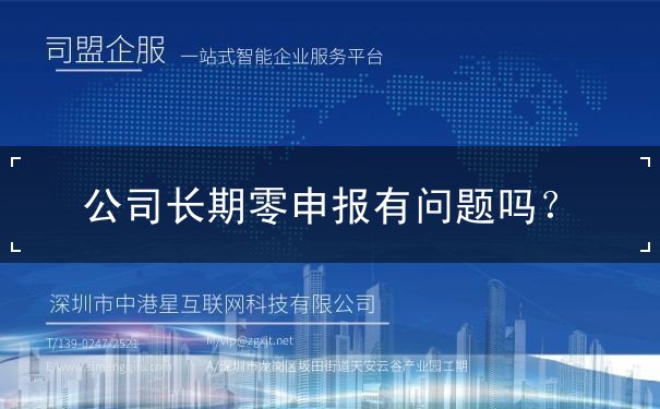 公司長期零申報(bào)