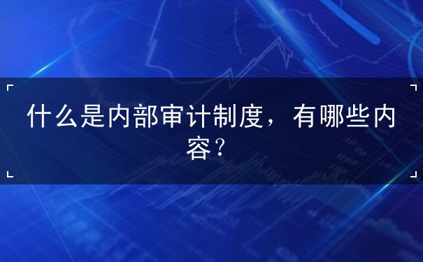 內部審計制度,內部審計內容