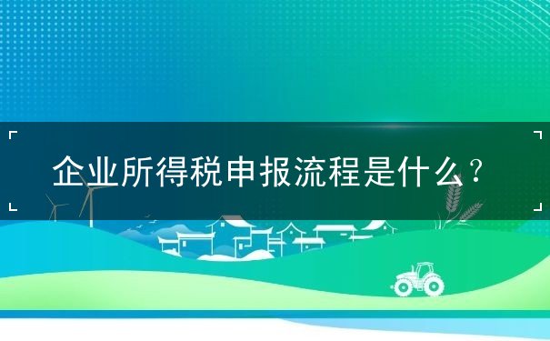 企業(yè)所得稅申報(bào)流程