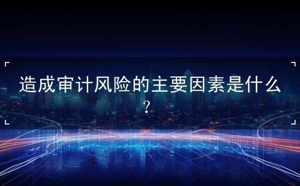 造成審計(jì)風(fēng)險(xiǎn)的主要因素