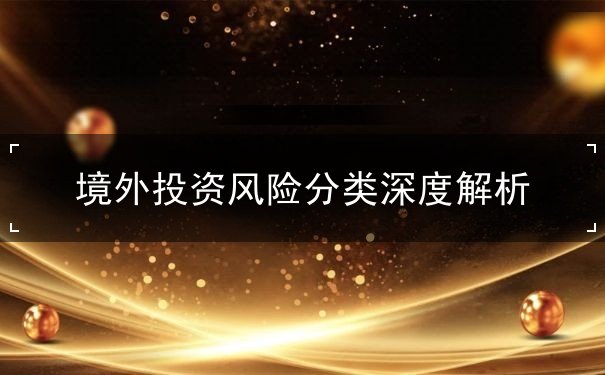 境外投資風(fēng)險分類深度解析